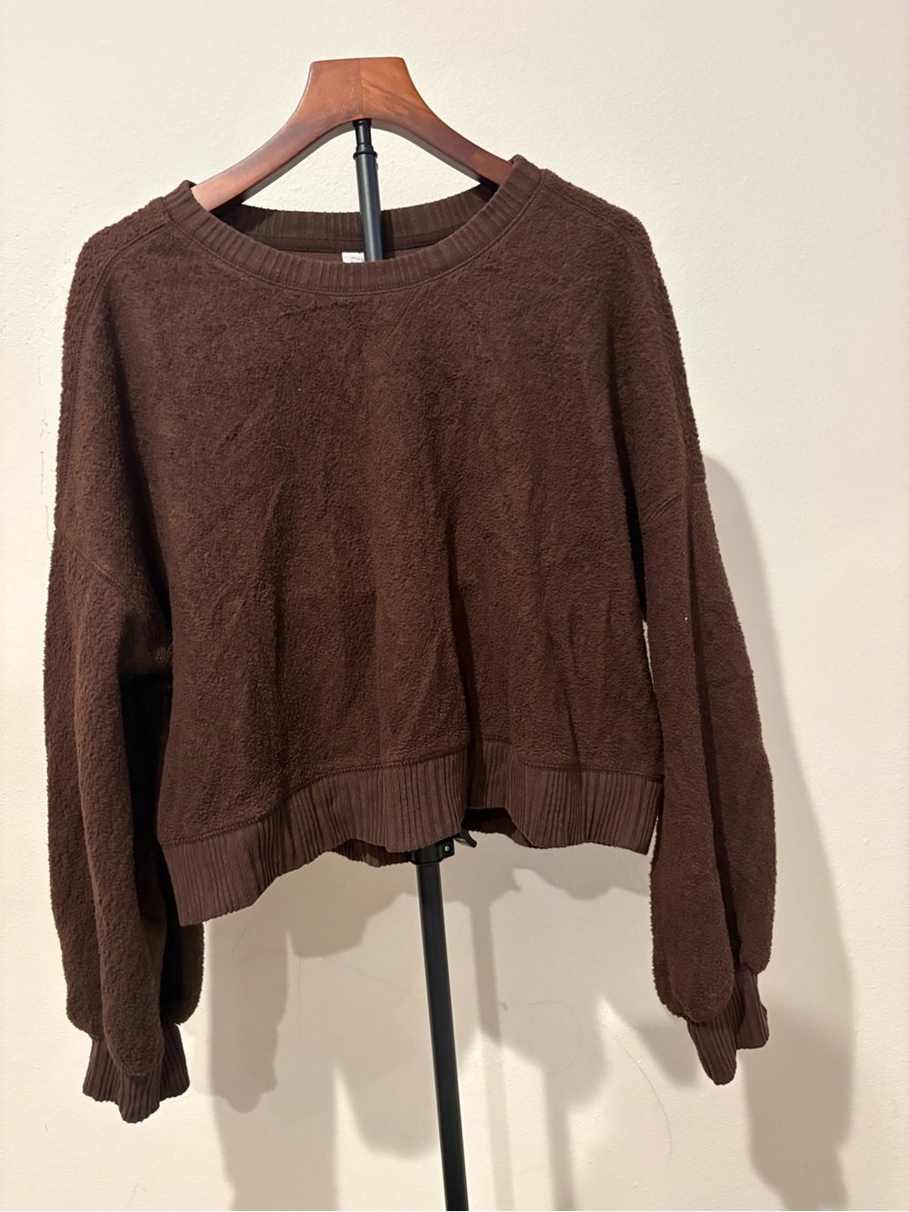 Auden Plush Chocolate Crewneck Sweater XL